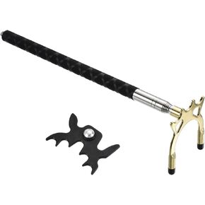 PATIKIL Retractable Billiards Cue Stick Bridge, Pool Cue Accessory with Removable Metal Head for Pool Table Competition