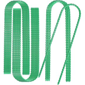 10-Inch Trampoline Wind Stakes U Shaped Rebar Ground Stakes Ground Anchors for Trampoline Security, Swing Set, Camping, Fences, Hoses and More (10, Black)