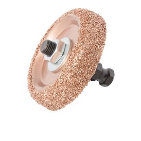Steelman Tungsten Carbide Buffing Wheel with Adapter, ⅜ Inch Arbor, Compatible with Steelman Heavy Duty Low Speed Tire Buffer