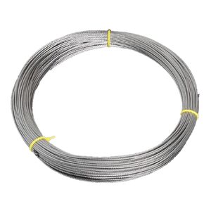 50M Stainless Steel Wire Rope, Heavy Duty Garden Craft Wire Cable Railing Transport Wire Rope Cable Rope 2mm