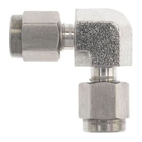 Brennan N2500-04-04-SS Stainless Steel Compression Tube Fitting, 90 Degree Elbow, 1/4" Tube OD