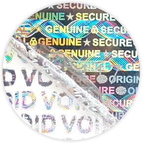 0.8inch Circular Security Warranty Void Seal Sticker Tamper evident Hologram Stickers Genuine Original Guaranteed Labels Tamper Poof Stickers with Unique Serial Number 620pcs