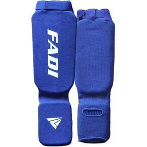 Shin & Instep Guards for Taekwondo, Martial Arts, MMA, Muay Thai, Kickboxing – Woven Fabric Protective Gear for Adults & Kids, Sizes XXXS to XL