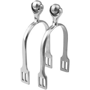 Horse Spurs Horse Riding Roller Ball Spurs Silver Light Weight