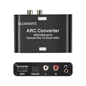 HDMI ARC Audio Extractor Optical/SPDIF HDMI ARC to Optical/SPDIF HDMI ARC L/R 3.5mm Jack Stereo for TV DAC Audio Converter Digital to Analog Adapter
