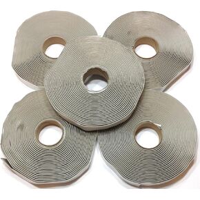 Colorimetrics Gray Putty Tape/Butyl Tape 1/8" x 3/4" x 30' (5-Pack)