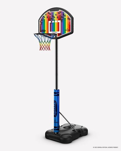 سبالدينج X كرايولا 32 بوصة طوق كرة سلة محمول متداخل مركب صديق للبيئة مع مجموعة علامات محكمة صغيرة in Kuwait
