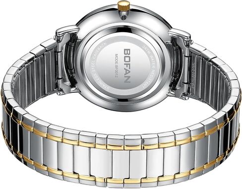 BOFAN Watches for Men Fashion Simple Mens Watches with Stainless Steel Expansion Band,Minimalist Dial,Water Resistant. in Saudi Arabia