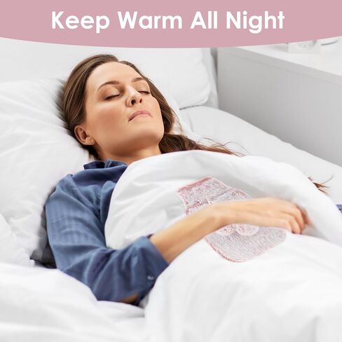 500 MLHot Water Bottle, Small Hot Water Bottle with Cover, Warm Water Bag with Luxury Cosy Faux Fur Cover 2-in-1 Water Bag for Cold & Hot Compress Mini Hot-Water Bag for Women Seniors (Black White) in Saudi Arabia
