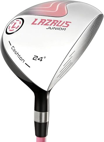 LAZRUS GOLF Premium Kids Golf Clubs Set Or Individuals for Boys or Girls - Junior Golf Clubs - Driver, Fairway Wood, 7 Iron, PW, Putter - Blue or Pink in Saudi Arabia