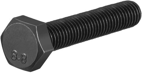 M10 × 6 بوصة مسمار لولبي سداسي الرأس، M10-1.5 بطول 150 مم قطعتان من الفولاذ الكربوني درجة 8.8، لمسة نهائية من أكسيد الأسود، خيط كامل، مسامير رأس سداسية محرك سداسي خارجي باليد اليمنى in Saudi Arabia