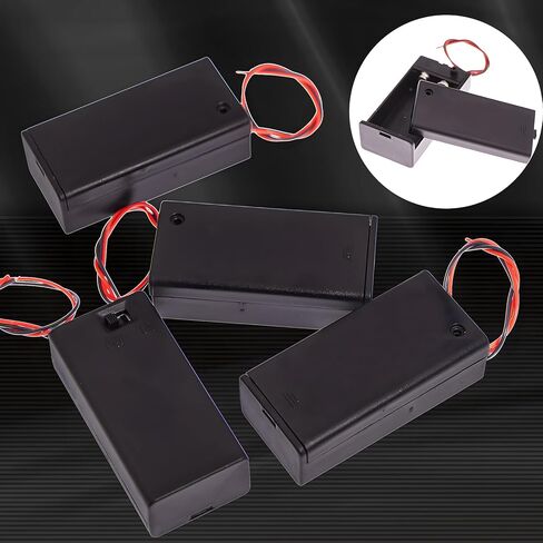 4 AA Battery Holders with Switch and Leads, 6V Battery Compartment with On/Off Switch for Convenient Power Management,Total 6 Pcs in Kuwait