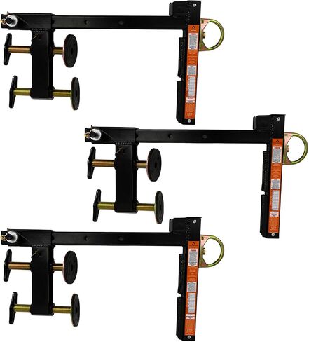 Malta Dynamics Reusable Parapet Anchor Clamp for Temporary Fall Arrest Anchorage, Fits Parapet Walls from 2.36" to 14.1" Thick, No Installation Tools Required, Black (1) in Saudi Arabia