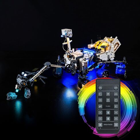 BrickBling LED Lights for Lego Technic Planet Earth and Moon in Orbit, Creative Light Kit Compatible with Lego 42179 Solar System Space (Lights Only, No Model) in Kuwait