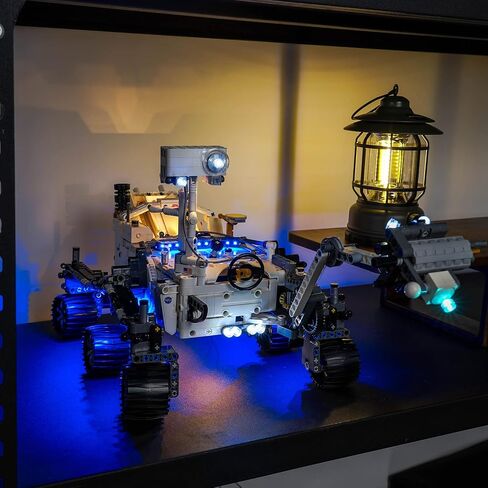 BrickBling LED Lights for Lego Technic Planet Earth and Moon in Orbit, Creative Light Kit Compatible with Lego 42179 Solar System Space (Lights Only, No Model) in Kuwait