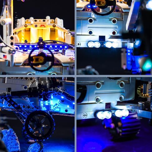 BrickBling LED Lights for Lego Technic Planet Earth and Moon in Orbit, Creative Light Kit Compatible with Lego 42179 Solar System Space (Lights Only, No Model) in Kuwait