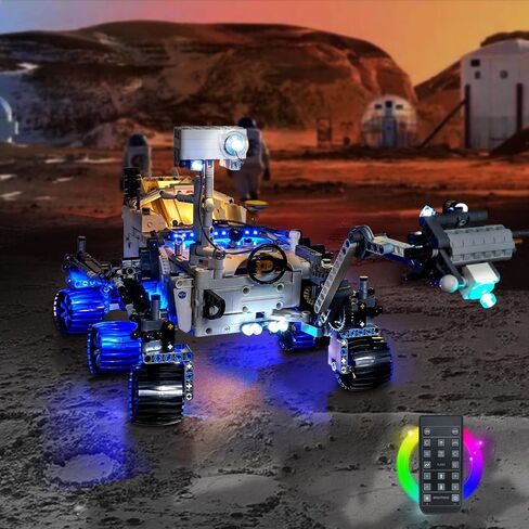 BrickBling LED Lights for Lego Technic Planet Earth and Moon in Orbit, Creative Light Kit Compatible with Lego 42179 Solar System Space (Lights Only, No Model) in Kuwait
