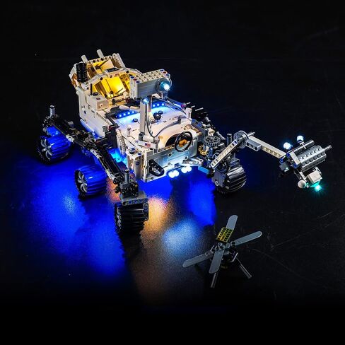 BrickBling LED Lights for Lego Technic Planet Earth and Moon in Orbit, Creative Light Kit Compatible with Lego 42179 Solar System Space (Lights Only, No Model) in Kuwait
