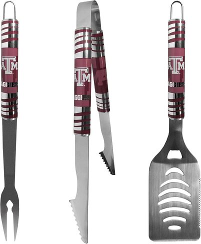 مجموعة Siskiyou Sports Fan Shop Texas A&M Aggies Tailgater BBQ المكونة من 3 قطع من ألوان الفريق من NCAA Siskiyou Sports Fan Shop in Saudi Arabia