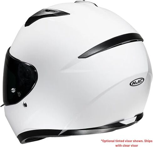HJC C10 Men's Street Motorcycle Helmet - White / Large in Kuwait