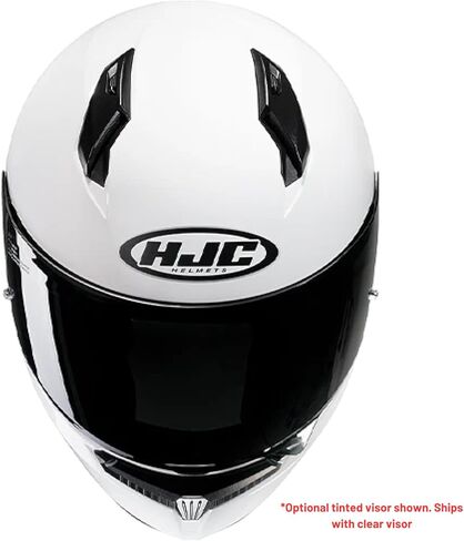 HJC C10 Men's Street Motorcycle Helmet - White / Large in Kuwait