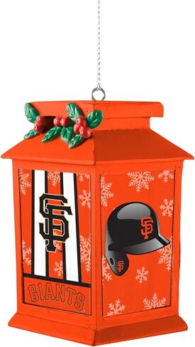 FOCO - MLB Baseball Team Holiday Light Up Lantern Xmas Christmas Tree Hanging Ornament (Los Angeles Dodgers) in Saudi Arabia