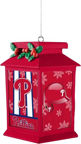 FOCO - MLB Baseball Team Holiday Light Up Lantern Xmas Christmas Tree Hanging Ornament (Los Angeles Dodgers) in Saudi Arabia