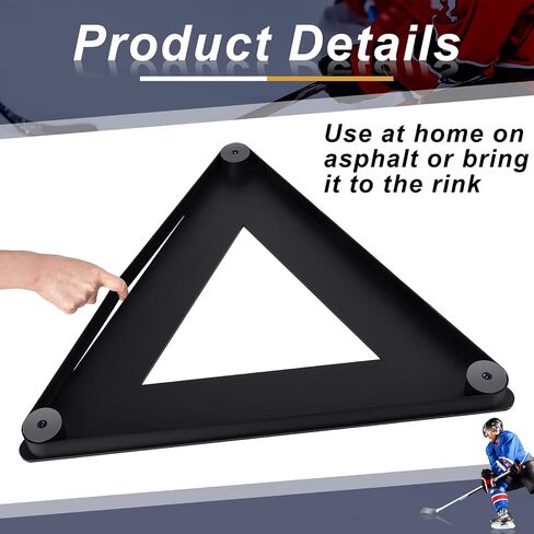 Deekin Hockey Passer Training Aid Hockey Passer Rebounder Heavy Duty Passing Trainer with Rubber Rebounder for Improves Puck Control Passing Shooting One-timers Works on and Off Ice in Saudi Arabia