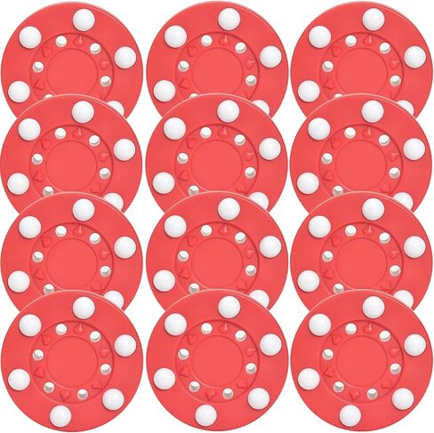 Field Hockey Street Hockey Roller Hockey Multi-Purpose Hockey for Indoor and Outdoor Sports Training Activities，Hockey Pucks 6/12pcs in Saudi Arabia