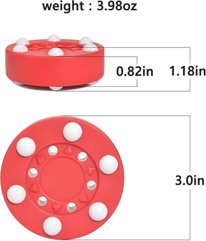 Field Hockey Street Hockey Roller Hockey Multi-Purpose Hockey for Indoor and Outdoor Sports Training Activities，Hockey Pucks 6/12pcs in Saudi Arabia