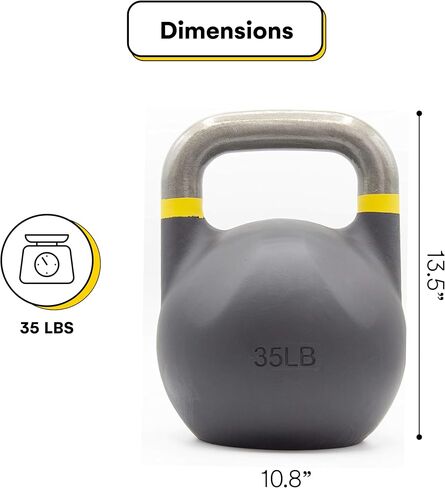 Kettlebell Kings Competition Kettlebells Weight (Fitness Edition) 20-75 LB | Hand weights Workout Gym Equipment & Strength training sets for Women & Men | Weights set for Home Gym in Saudi Arabia