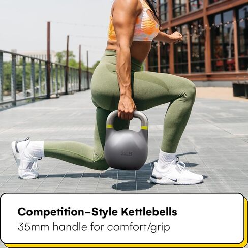 Kettlebell Kings Competition Kettlebells Weight (Fitness Edition) 20-75 LB | Hand weights Workout Gym Equipment & Strength training sets for Women & Men | Weights set for Home Gym in Saudi Arabia