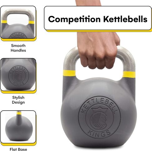 Kettlebell Kings Competition Kettlebells Weight (Fitness Edition) 20-75 LB | Hand weights Workout Gym Equipment & Strength training sets for Women & Men | Weights set for Home Gym in Saudi Arabia