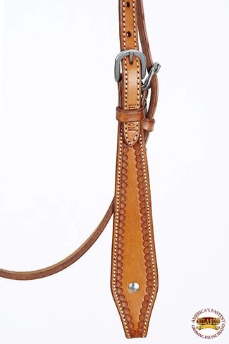 HILASON American Leather Horse Browband Headstall Work Tack Tan | مسند للخيول الغربية | رأس الحصان | المرابط الغربية للخيول | أعمدة للخيول | الرأس الغربي in Kuwait