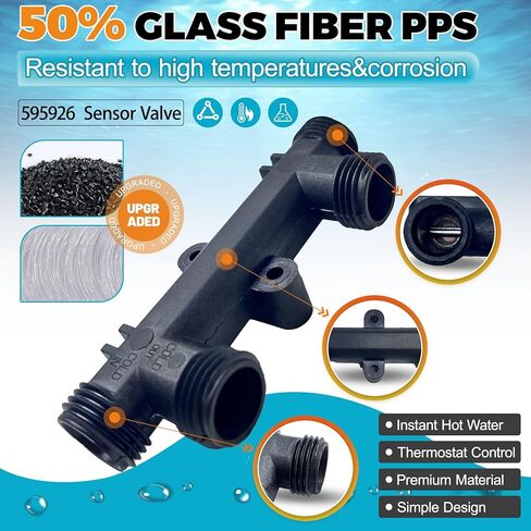 595926 صمام استشعار صمام تجاوز صمام مناسب للواتس الممتاز 500800&500805 وجروندفوس أب كومفورت سلسلة نظام مضخة إعادة تدوير الماء الساخن الفوري ضمان لمدة خمس سنوات in Kuwait