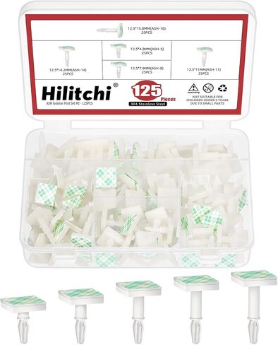 Hilitchi 75 قطعة 0.18 بوصة 0.31 بوصة 0.43 بوصة 0.55 بوصة 0.62 بوصة دعم الارتفاع لزجة PCB فاصل مجموعة متنوعة لاصقة معزولة مواجهات معزولة PCB فاصل لاصق مواجهات لدعم لوحة PCB PC in Saudi Arabia