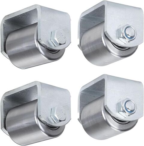 Rear Trailer Rollers, Weld on Trailer Skid Wheels, 2.4 Inches Roller Heavy Duty Steel Wheel Fit for RV Trailers, Motorhome and 5th Wheels (Pack of 2) in Saudi Arabia
