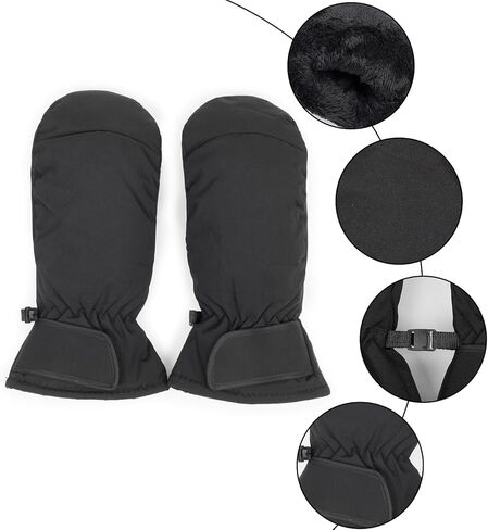Winter-Ski-Snow-Gloves Men Women - Waterproof Adult Mittens-Gloves for Cold Weather Skiing Hiking Cycling in Kuwait