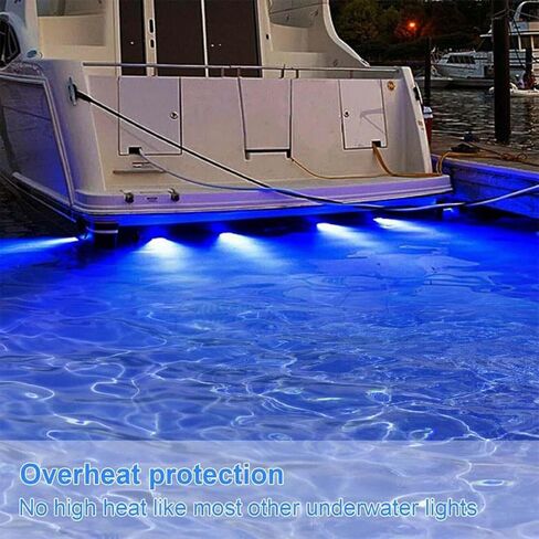 42 led 12 volt underwater light (blue) in stainless steel for marine, boat, vr, camper, pontoon, trailer and much more…… in Saudi Arabia