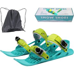 Mini Short Ski Skate, Adjustable Short Mini Ski Skate Winter Snowskate Snowblade Skiboards Outdoor Ski Shoes Winter Sport Skiing Equipment Snow Skis for Winter Shoes, Gift for Skiing Ice Skating Lover