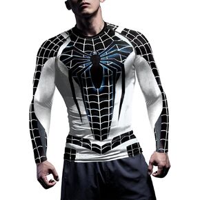 Men's Compression Shirts Long Sleeve Short Sleeve Workout T-Shirt Athletic Fitness Gym Tops for Men