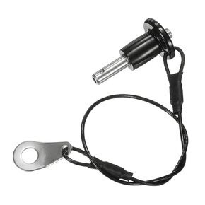 Push-Button Ball Locking Pin, 3/16" [5mm] Dia., 25/64 [10mm] Usage Length Quick Release Lock Pins W Lanyard Cable for Speaker/Aviation/Gym/Machine [304 Stainless Steel]