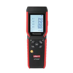 UNI-T UT325F Digital Thermometer 4 Channel Temperature Data Logger K J T E R S N Type Thermocouple Tester with Bluetooth