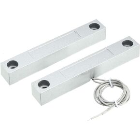 uxcell Rolling Door Contact Magnetic Reed Switch Alarm with 3 Wires for N.O./N.C. Applications MC-58