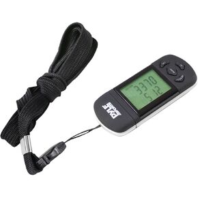 Smart Step Counter Digital Pedometer - Walking Running Sport Step Tracker w/ 3D Sensor, LCD Screen, USB, Lanyard Strap, Battery - Accurate Distance, Calorie Burned, Exercise Time - Pyle Sport PCLRMU2
