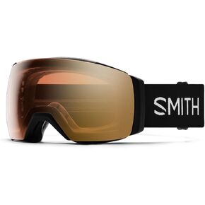 SMITH I/O MAG XL Snow Goggles – Adult Ski & Snowboarding Goggles with Interchangeable Lens, Anti-Fog Performance & 100% UV Protection – for Men & Women – Black, ChromaPop Pro Photochromic Gold Mirror