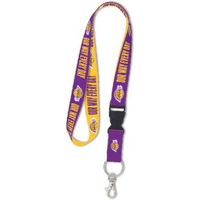 WinCraft Los Angeles LA Lakers NBA Lanyard Key Chain with Detachable End