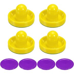 PATIKIL Air Hockey Pucks with Pad and Air Hockey Pushers