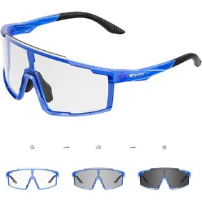 Photochromic Cycling Glasses Sports Sunglasses for Men Women Mountain MTB Glasses UV Protection Driving Running