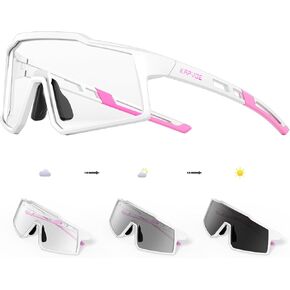 KAPVOE Kids Sunglasses Photochromic Youth Baseball Sunglasses for 6-14 Boys Girls UV400 Sports Glasses Softball Cycling